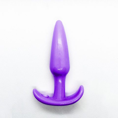 A beginner anal toy (purple)